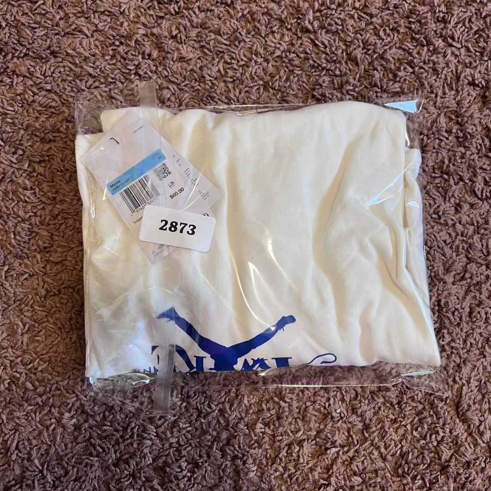 Jordan x Awake NY‎ Mens T-Shirt Sail Blue Jumpman Logo FV9913-133 Size M NEW - Picture 16 of 16